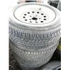 Image 1 : Lot of 4 Tires:  215/65R15 96H Steel Belted Radials National (169)