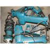 Image 2 : Lot of Makita Tools:  2 drills, disc grinder, saber saw (169)