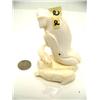 Image 1 : 4" tall ivory whale with seal and porpoise by DJ Pulloc (2)