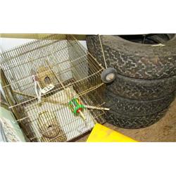 4 Studded Tire Uniroyals P185 75R14 & Hamster Cage (169)