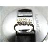 Image 1 : Diamond lady's ring, 10K white gold, round cut diamonds, approx. .38 carats, I1-I2 clarity, G color,