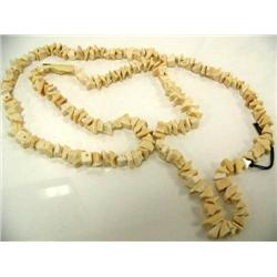Ivory bead necklace - approx. 18" long (2)