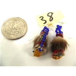 Mukluk Earrings with beads  (2)
