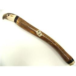 14" oosik with eagles head carved out of ivory (2)