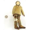 Image 1 : 8.75" doll with wood face wearing fur parka and pants with bead detail (2)