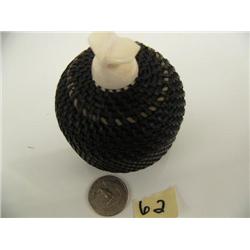 2.5" baleen basket with whales tail finial by Carl Hank stock # 644F (2)