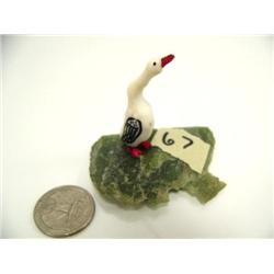 Ivory Cormorant on a Jade Base (2)