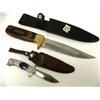 Image 1 : 2 Hunting Knives with sheathes, 1 has fancy bear handle (2)