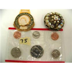 1987 Mint Set Russian Pin and Costume Jewelry Pin (2)