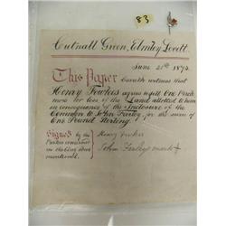 Land Title from 1813 June 21, for 1 acre of land for 1 pound sterling (2)