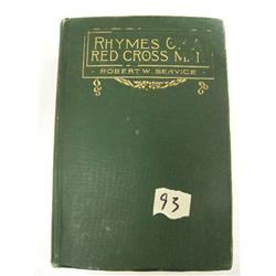 "Rhymes of a Red Cross Man" by Robert W. Service 1916 First Edition by Barse and Hopkins (700)