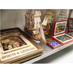 Lot of Nautical 3 sailing ships, 2 light houses and 10 frames (2)