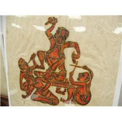 CHOICE on 2: Stone rubbings on rice paper: "Ramayana" ancient carvings in Emerald Buddha Temple, Ban