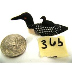 CHOICE on 4 birds by Charlie Kokuluk: common loon with baby - 2" (2)
