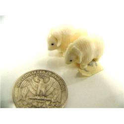 CHOICE on 3 Robert Kokuluk musk ox: pair of 2 (2)