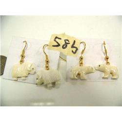 CHOICE on 2 sets of ivory earrings: musk ox and bear (2)