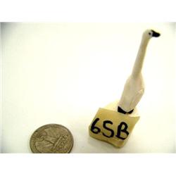 CHOICE on 2: Ivory Cormorants Red Beak and Scrimshawed wings 2.5" tall (2)