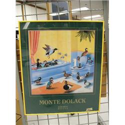 Print, "Suburban Refuge" by Monte Dolack, triple matted and framed(172)