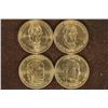 Image 1 : 4 PRESIDENTIAL $1 BU COINS: 2009-P & D WILLIAM