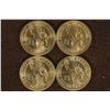 Image 2 : 4 PRESIDENTIAL $1 BU COINS: 2009-P & D WILLIAM