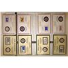 Image 1 : 8 STATE QUARTER & STAMPS SETS. UNC IN PLASTIC