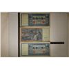 Image 1 : 3-LARGE SIZE GERMAN 100 REICHSBANKNOTES BLUE