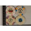 Image 2 : 4-$1 PLASTIC CASINO GAMING TOKENS: BULLOCK HOTEL,