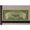 Image 2 : 1953-A US $5 SILVER CERTIFICATE CRISP BLUE SEAL