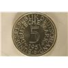 Image 1 : 1951-D GERMAN SILVER UNC 5 MARK .2251 OZ. ASW