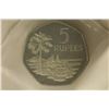 Image 1 : 1972 SEYCHELLES SILVER PF 5 RUPEES .4609 OZ. ASW