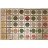 Image 2 : 40 ASSORTED ALUMINUM MARDI GRAS COLORIZED TOKENS