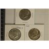 Image 1 : 1966, 1968-D & 1969 JFK 40% SILVER HALF DOLLARS