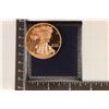 Image 1 : 1 OZ. COPPER COPY OF AN AMERICAN SILVER EAGLE IN A
