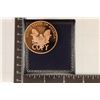 Image 2 : 1 OZ. COPPER COPY OF AN AMERICAN SILVER EAGLE IN A