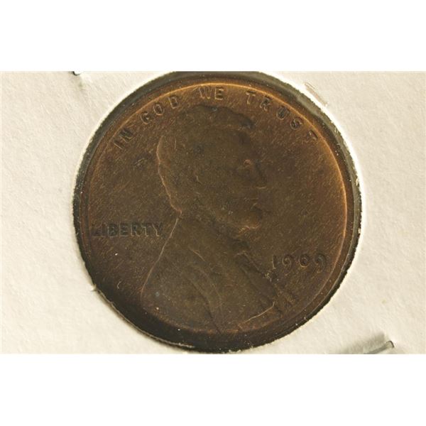 1909 VDB LINCOLN CENT (VERY FINE-EXTRA FINE)