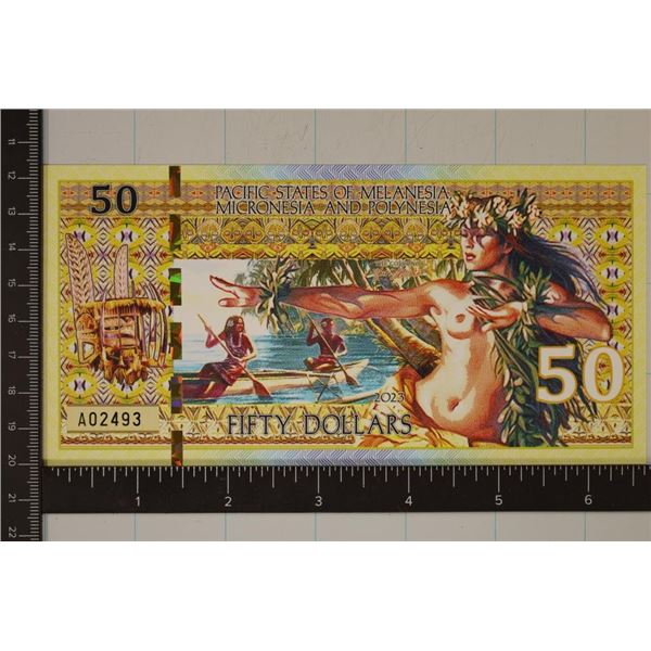 2023 -CU POLYMER $50 PACIFIC STATES OF MELANESIA,