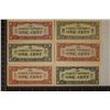 Image 1 : 6-JAPANESE INVASION CURRENCY: 3 RED 1 CENT AND