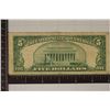 Image 2 : 1953 RED SEAL US $5 BILL