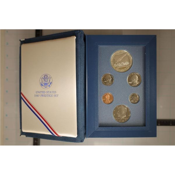 1987 US PRESTIGE PROOF SET WITH CERTIFICATE