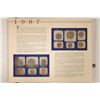 Image 2 : 1987 US MINT SET (UNC) P/D ON LARGE INFO CARD