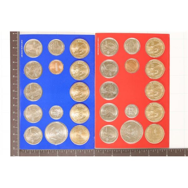 2008 US MINT SET (UNC) P/D IN CARDS NO OUTER BOX