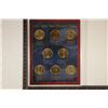 Image 1 : 2007 US PRESIDENTIAL DOLLAR 8 COIN P & D SET