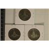 Image 2 : 3 JFK BICENTENNIAL HALF DOLLARS: 1-1776-1976-D,