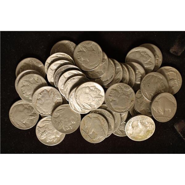 $2 SOLID DATE ROLL OF 1936 FULL DATE BUFFALO NICKS
