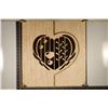 Image 1 : WOODEN DOUBLE LID GIFT BOX 5 3/4" X 6" X 3" GOOD