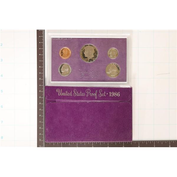 1986 US PROOF SET (WITH BOX)