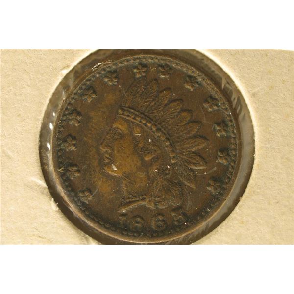 1963 CIVIL WAR TOKEN FLAGS AND DRUM ON THE