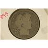 Image 1 : 1895 SILVER BARBER HALF DOLLAR