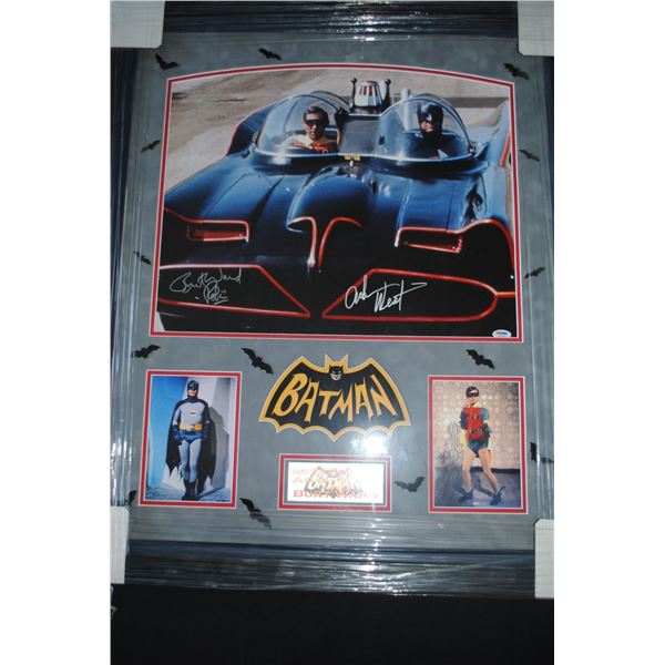 NO RESERVE AUTOGRAPHED DUAL CERTIFIED PHOTO "BATMAN" ADAM WEST & BURT WARD