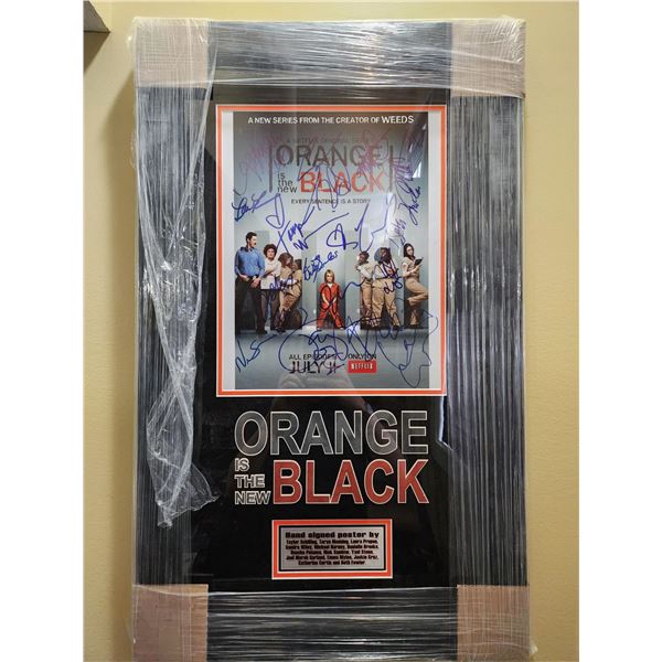 NO RESERVE ORANGE IS THE NEW BLACK SIGNED POSTER